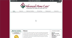 Desktop Screenshot of advancedhomecare.net